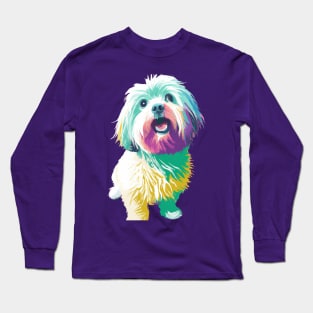 Coton de Tulear Pop Art - Dog Lover Gifts Long Sleeve T-Shirt